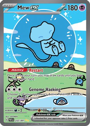 Mew ex (Alternate Full Art) (232) Holofoil - Paldean Fates