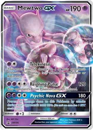 Mewtwo GX (SM196) Holofoil - Black Star Promos