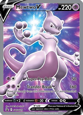 Mewtwo V (Full Art) (SWSH229) Holofoil - Black Star Promos