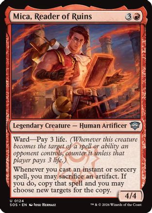 Mica, Reader of Ruins (124) Foil - Secrets of Strixhaven