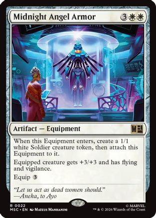 Midnight Angel Armor (022) - Commander: Marvel Super Heroes