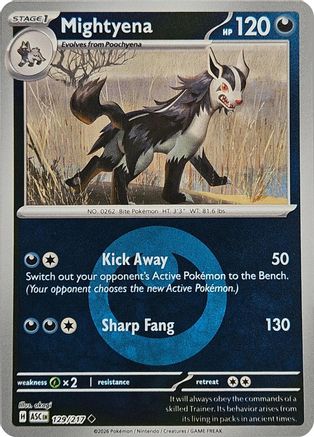 Mightyena (Energy Symbol Pattern) (129) Reverse Holofoil - Ascended Heroes