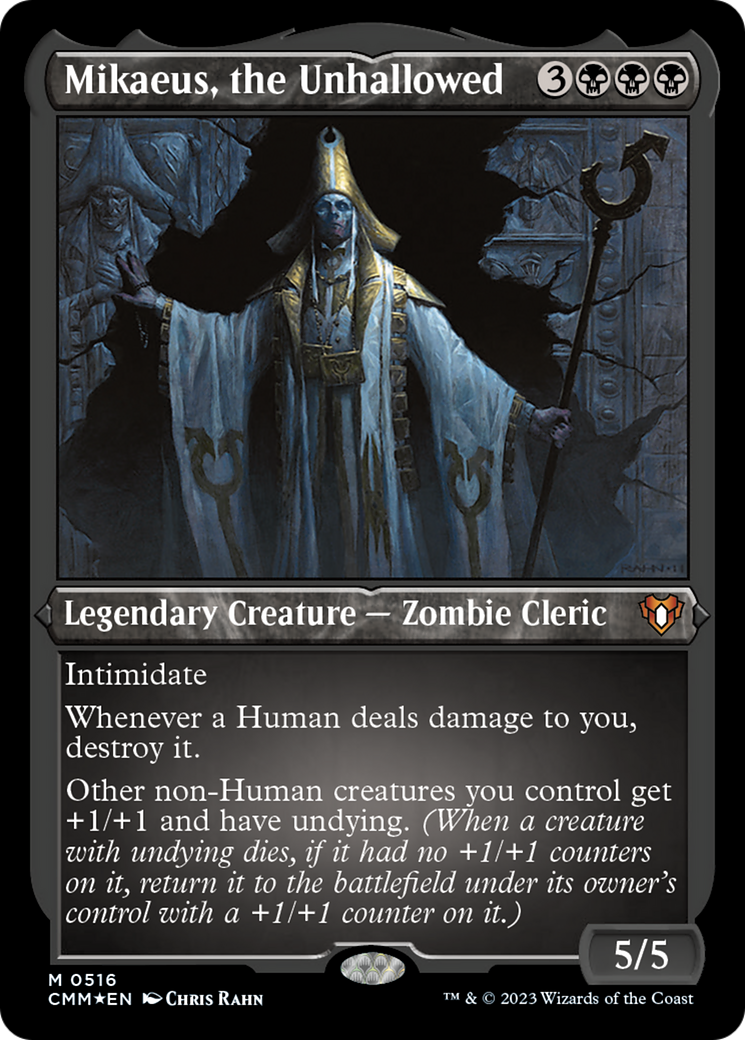 Mikaeus, the Unhallowed (516) Etched Foil - Commander Masters