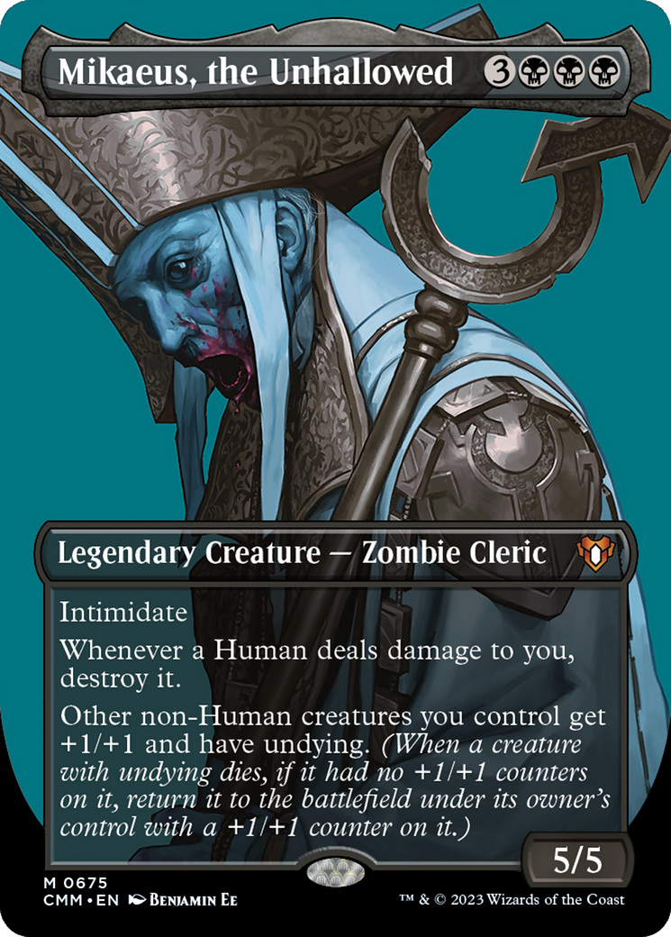 Mikaeus, the Unhallowed (Borderless) (675) Foil - Commander Masters