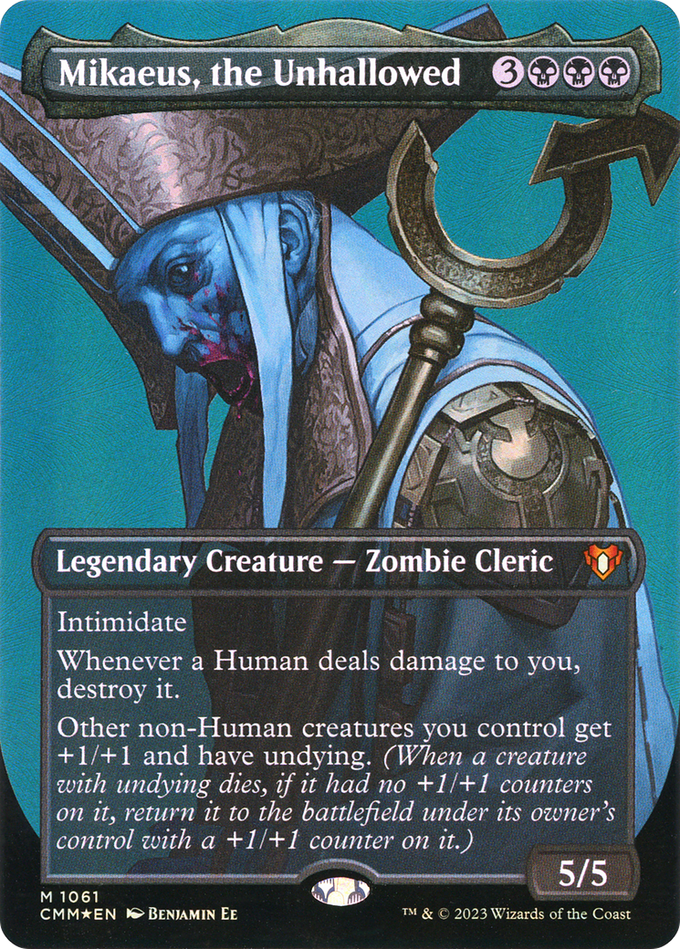 Mikaeus, the Unhallowed (Textured) (1061) Foil - Commander Masters
