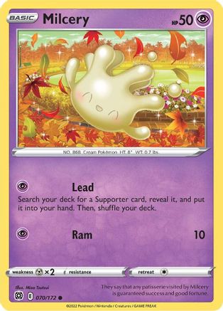 Milcery (70) Reverse Holofoil - Brilliant Stars