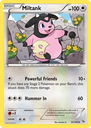 Miltank (83) Reverse Holofoil - Flashfire