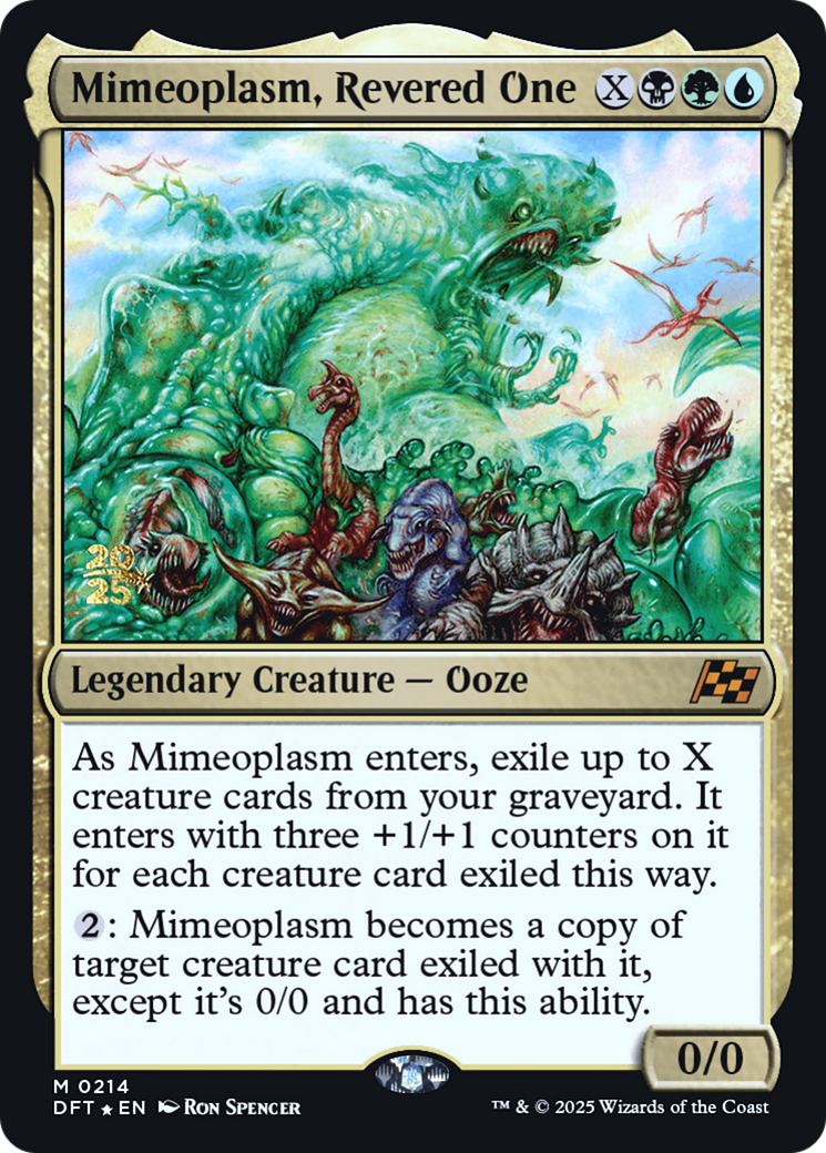 Mimeoplasm, Revered One (Prerelease) (214) Foil - Aetherdrift