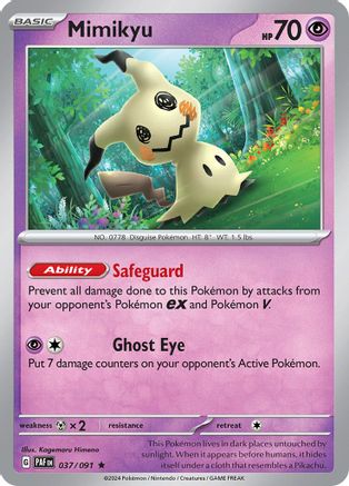 Mimikyu (37) Reverse Holofoil - Paldean Fates