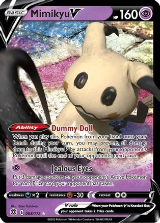 Mimikyu V (68) Holofoil - Brilliant Stars