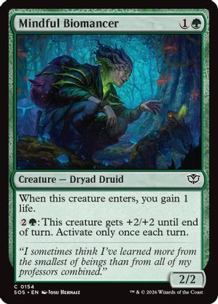 Mindful Biomancer (154) Foil - Secrets of Strixhaven