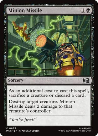 Minion Missile (663) Foil - Commander: Marvel Super Heroes