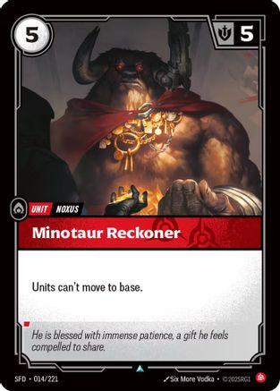 Minotaur Reckoner (014) Foil - Spiritforged