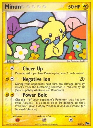 Minun (4) Holofoil - POP Series 3