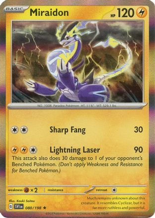 Miraidon (80) Holofoil - Scarlet & Violet
