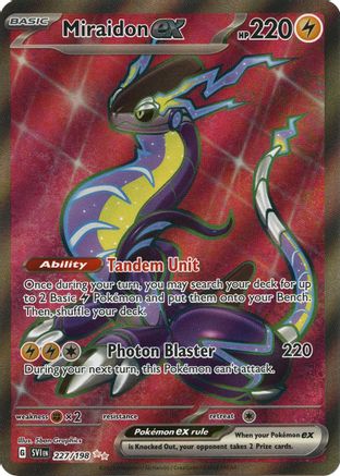 Miraidon ex (Full Art) (227) Holofoil - Scarlet & Violet