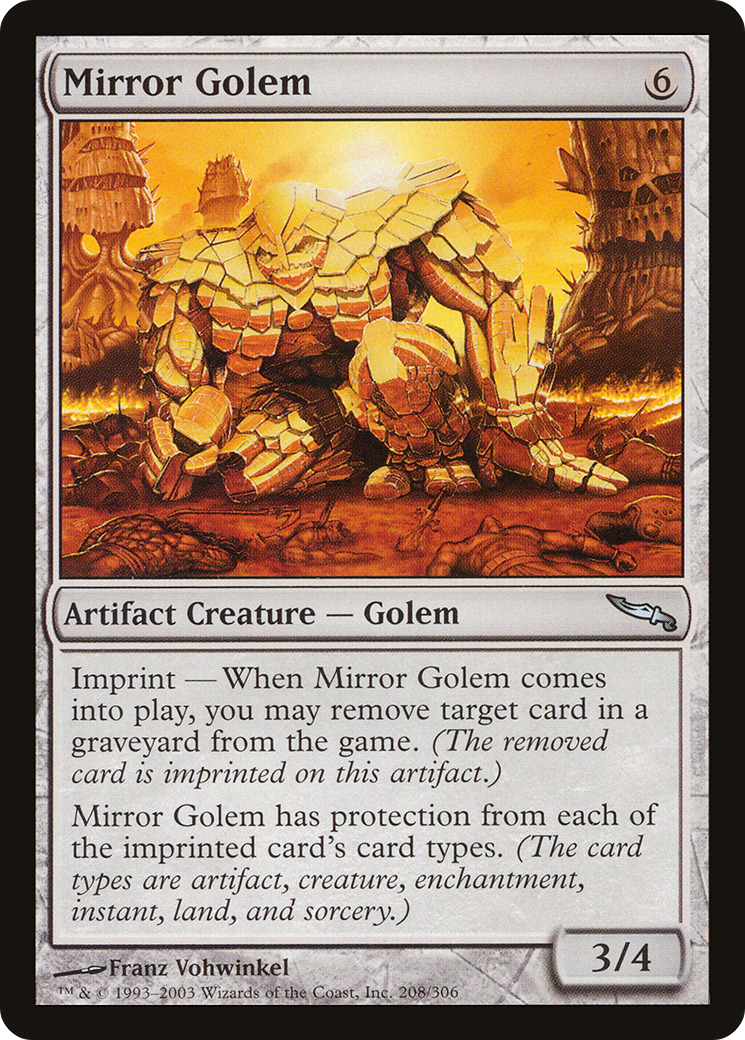Mirror Golem (208) Foil - Mirrodin