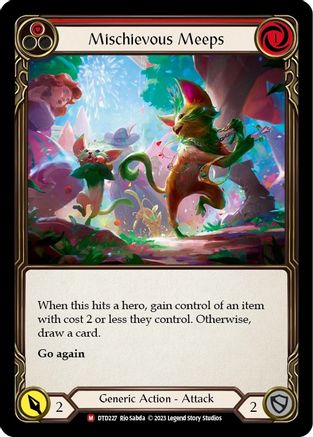 Mischievous Meeps (DTD227) Rainbow Foil - Dusk till Dawn