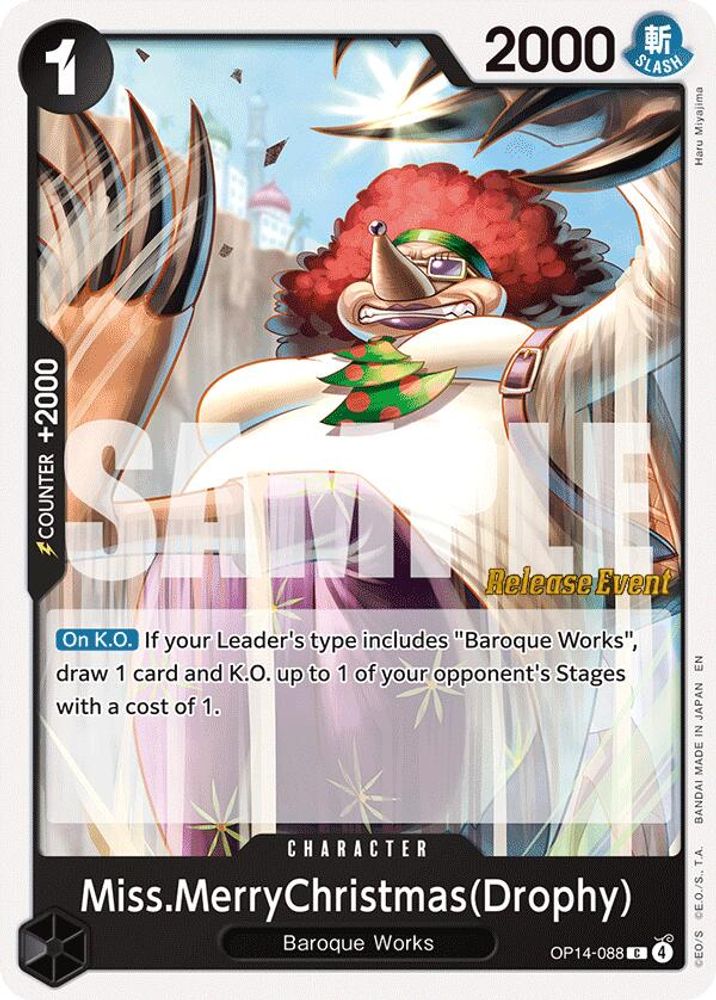 Miss.MerryChristmas(Drophy) (OP14-088) Release Event Cards