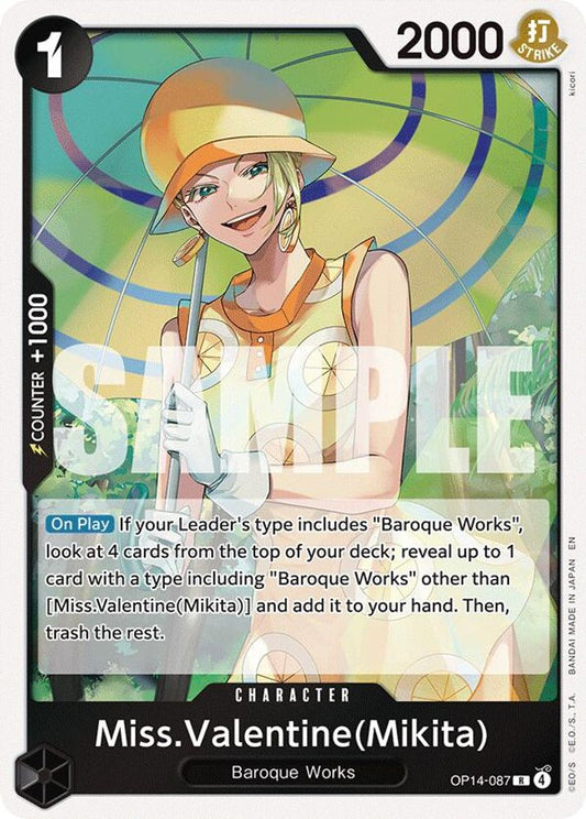 Miss.Valentine(Mikita) (OP14-087) Foil