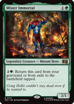 Mister Immortal (727) - Commander: Marvel Super Heroes