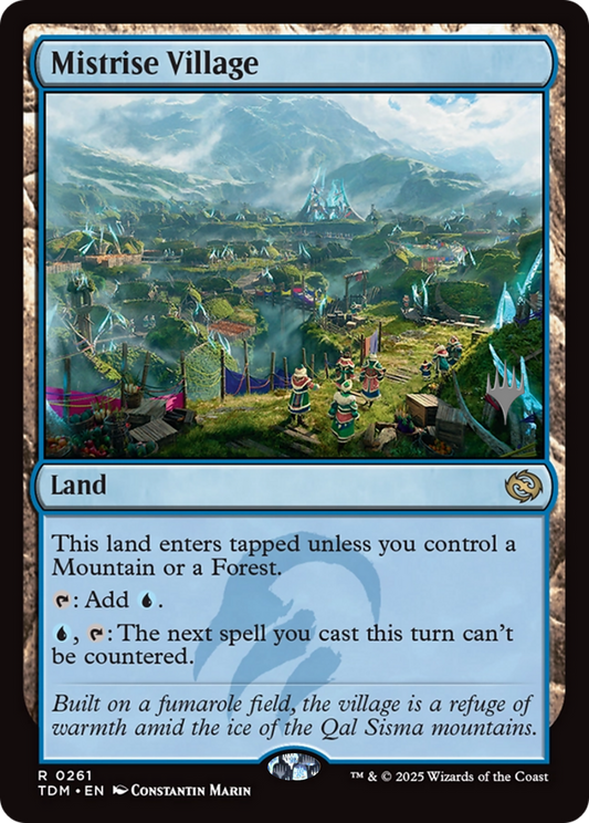 Mistrise Village (Promo Pack) (261) Foil - Tarkir: Dragonstorm