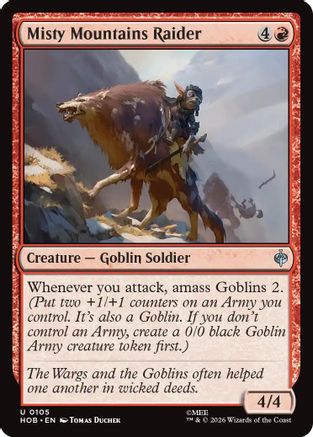 Misty Mountains Raider (105) Foil - The Hobbit