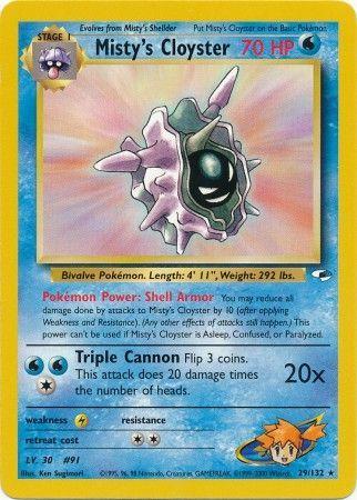 Misty's Cloyster (29) (Unlimited) - Gym Heroes