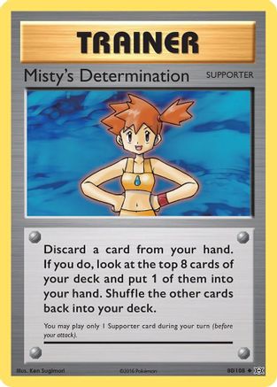 Misty's Determination (80) Reverse Holofoil - Evolutions
