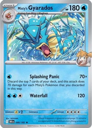 Misty's Gyarados (49) Holofoil - Destined Rivals