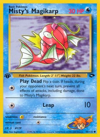 Misty's Magikarp (88) (1st Edition) - Gym Challenge