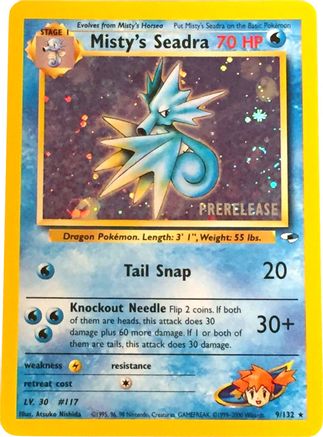 Misty's Seadra (Prerelease) (9) Holofoil - Wizards of the Coast Promos