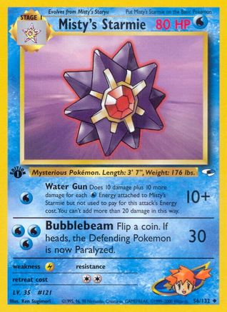 Misty's Starmie (56) (1st Edition) - Gym Heroes
