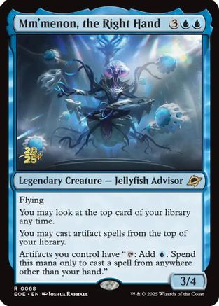 Mm'menon, the Right Hand (Prerelease) (068) Foil - Edge of Eternities