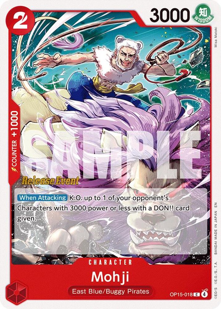Mohji (OP15-018) Release Event Cards