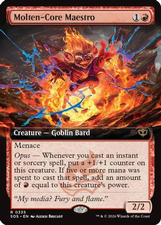 Molten-Core Maestro (Extended Art) (335) - Secrets of Strixhaven