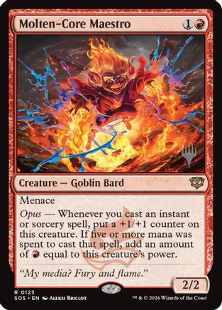 Molten-Core Maestro (Promo Pack) (125) Foil - Secrets of Strixhaven