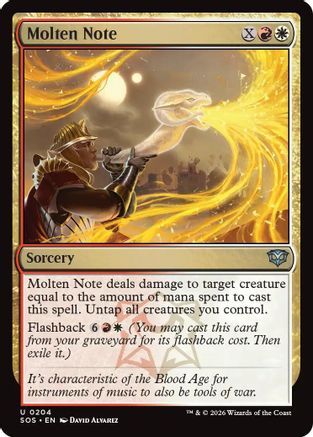 Molten Note (204) Foil - Secrets of Strixhaven