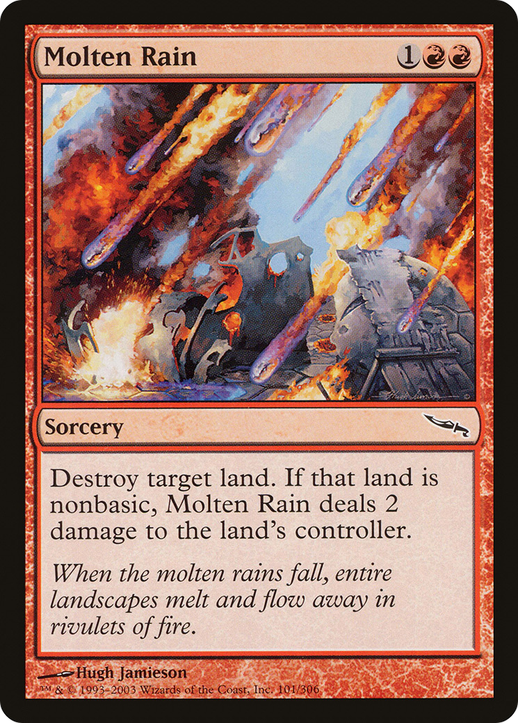 Molten Rain (101) Foil - Mirrodin