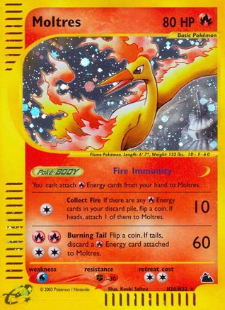 Moltres (H20) Holofoil - Skyridge