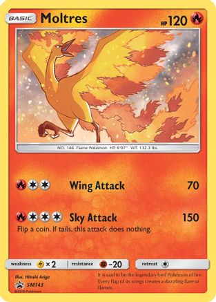 Moltres (SM143) Holofoil - Black Star Promos