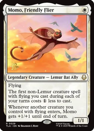 Momo, Friendly Flier (Prerelease) (029) Foil - Avatar: The Last Airbender