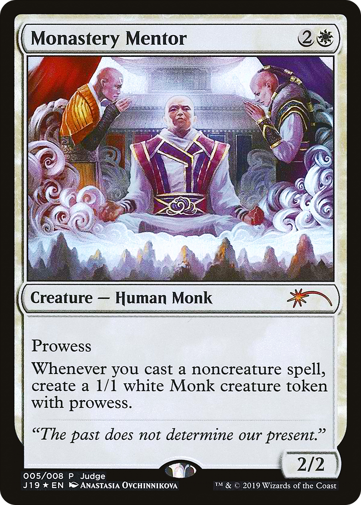 Monastery Mentor (005) Foil - Judge Gift Cards 2019