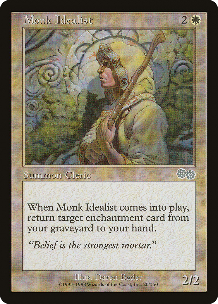 Monk Idealist (020) - Urza's Saga