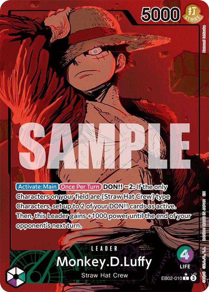 Monkey.D.Luffy (Alternate Art) (EB02-010) Foil