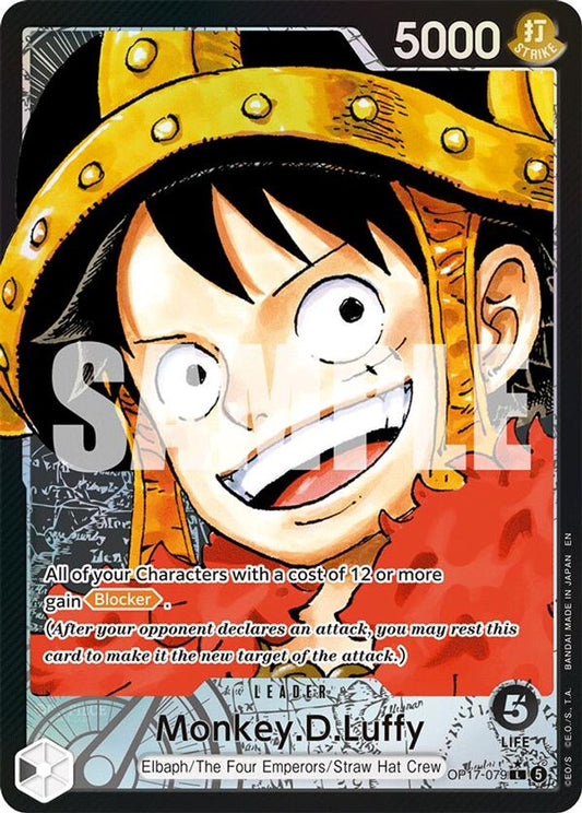 Monkey.D.Luffy (Alternate Art) (OP17-079) Foil