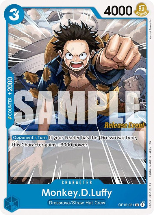Monkey.D.Luffy (OP15-051) Release Event Cards