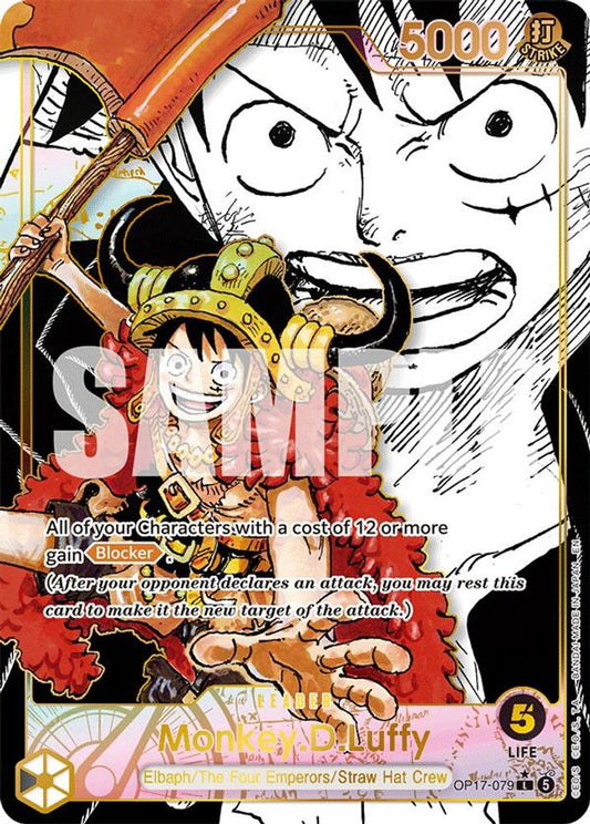 Monkey.D.Luffy (Super Leader Alternate Art) (OP17-079) Foil