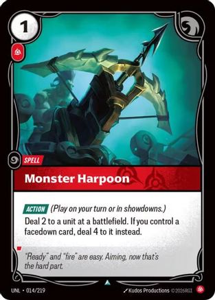 Monster Harpoon (014) Foil - Unleashed