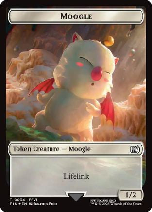 Moogle // Treasure Double-Sided Token (34 // 36) Surge Foil - FINAL FANTASY